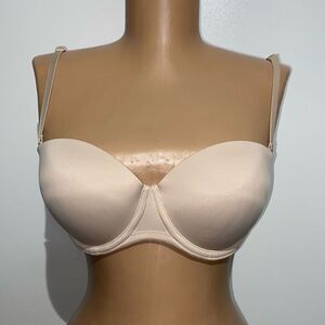 PINK Victoria's Secret Beige Wear Everywhere Multi-Way Push Up Bra Size 34C